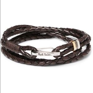 Paul Smith Woven Leather Men’s Bracelet